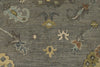10x14 Gray and Beige Turkish Oushak Rug