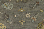 10x14 Gray and Beige Turkish Oushak Rug