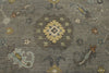 10x14 Gray and Beige Turkish Oushak Rug
