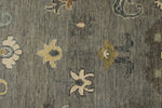 10x14 Gray and Beige Turkish Oushak Rug