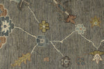 10x14 Gray and Beige Turkish Oushak Rug