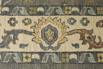 10x14 Gray and Beige Turkish Oushak Rug