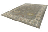 10x14 Gray and Beige Turkish Oushak Rug