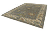 10x14 Gray and Beige Turkish Oushak Rug