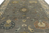 10x14 Gray and Beige Turkish Oushak Rug