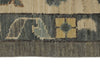 10x14 Gray and Beige Turkish Oushak Rug