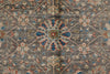 8x10 Light Blue and Multicolor Turkish Oushak Rug