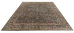8x10 Light Blue and Multicolor Turkish Oushak Rug