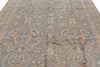 8x10 Light Blue and Multicolor Turkish Oushak Rug