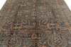 8x10 Light Blue and Multicolor Turkish Oushak Rug
