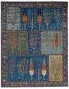 8x10 Blue and Multicolor Anatolian Traditional Rug