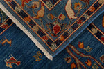 8x10 Blue and Multicolor Anatolian Traditional Rug
