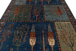8x10 Blue and Multicolor Anatolian Traditional Rug