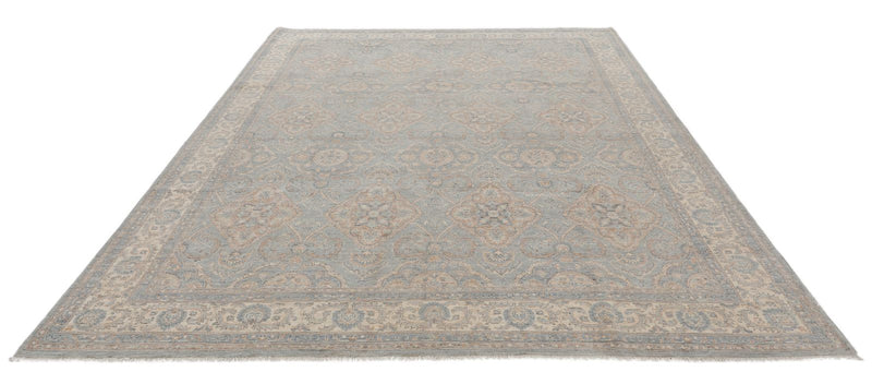 8x10 Gray and Ivory Turkish Persian Rug