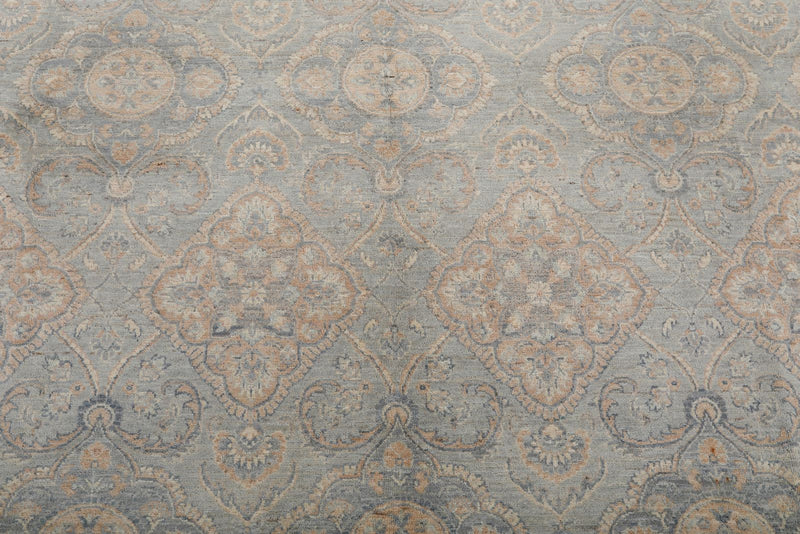 8x10 Gray and Ivory Turkish Persian Rug