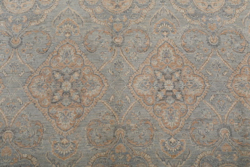 8x10 Gray and Ivory Turkish Persian Rug