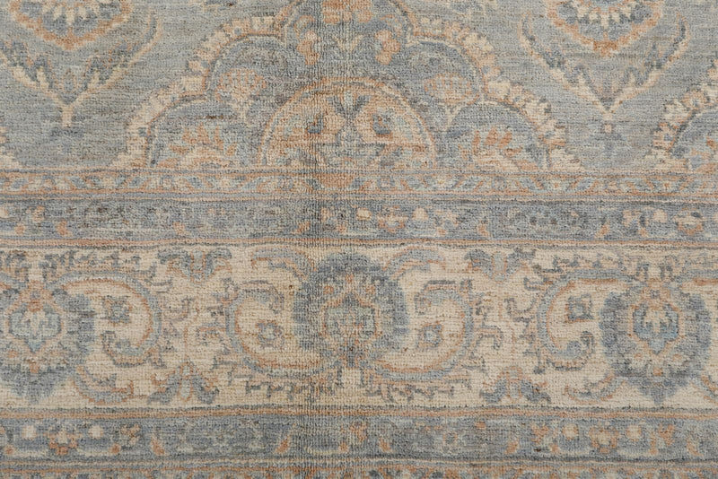 8x10 Gray and Ivory Turkish Persian Rug