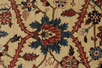 8x10 Ivory and Red Anatolian Traditional Rug