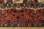 8x10 Ivory and Red Anatolian Traditional Rug
