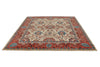 8x10 Ivory and Red Anatolian Traditional Rug