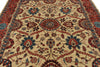 8x10 Ivory and Red Anatolian Traditional Rug
