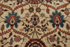 8x10 Ivory and Red Anatolian Traditional Rug