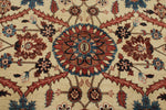 8x10 Ivory and Red Anatolian Traditional Rug