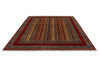 8x10 Multicolor and Red Tribal Rug