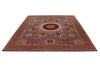 8x10 Burgundy and Brown Turkish Tribal Rug