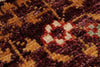 8x10 Burgundy and Brown Turkish Tribal Rug