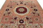 8x9 Green and Ivory Anatolian Traditional Rug