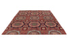 8x10 Red and Multicolor Modern Contemporary Rug
