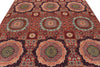 8x10 Red and Multicolor Modern Contemporary Rug