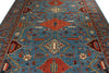8x10 Navy and Multicolor Anatolian Traditional Rug