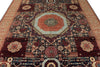 8x10 Brown and Ivory Turkish Tribal Rug