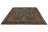 8x10 Brown and Gold Turkish Tribal Rug