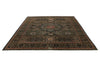 8x10 Brown and Gold Turkish Tribal Rug