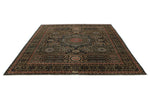 8x10 Brown and Gold Turkish Tribal Rug