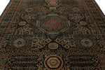 8x10 Brown and Gold Turkish Tribal Rug