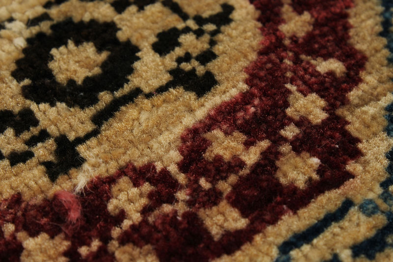 8x10 Brown and Gold Turkish Tribal Rug