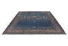 8x10 Navy and Multicolor Modern Contemporary Rug