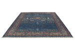 8x10 Navy and Multicolor Modern Contemporary Rug