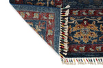 8x10 Navy and Multicolor Modern Contemporary Rug