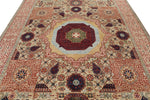 8x10 Brown and Ivory Turkish Tribal Rug