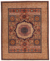8x10 Rust and Ivory Turkish Tribal Rug