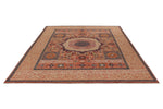 8x10 Rust and Ivory Turkish Tribal Rug