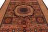 8x10 Rust and Ivory Turkish Tribal Rug