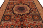 8x10 Rust and Ivory Turkish Tribal Rug