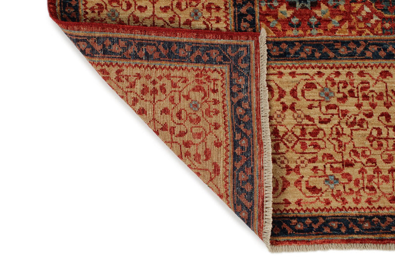 8x10 Rust and Ivory Turkish Tribal Rug