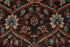 8x10 Brown and Multicolor Turkish Oushak Rug